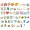 Wrapables Waterproof Vinyl Stickers for Water Bottles, Laptop, Phones, Skateboards, Decals for Teens, 110pcs, Art Supplies